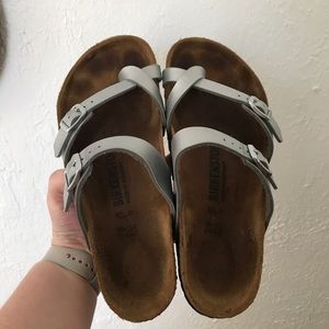 Birkenstock Mayari Birko-Flor Silver Sandal
